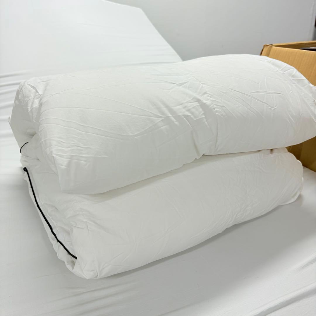 53開封済み　羽毛布団　ダブル　掛け布団　100％羽毛　詰め物1.4kg