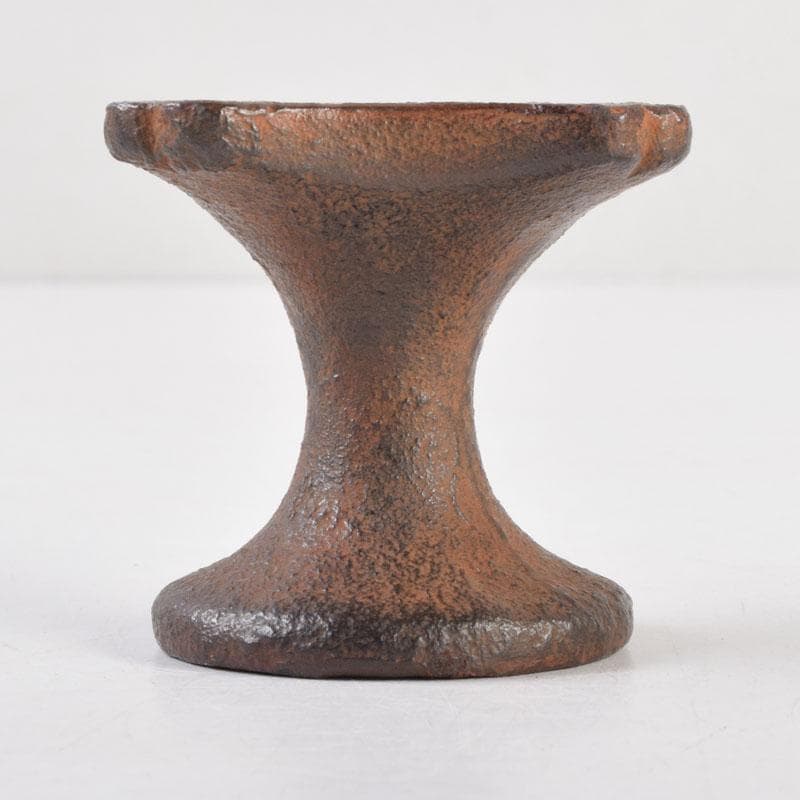 茶道具　十三代　宮崎寒雉　古鉄　月心寺　蓋置　共箱　C　9225