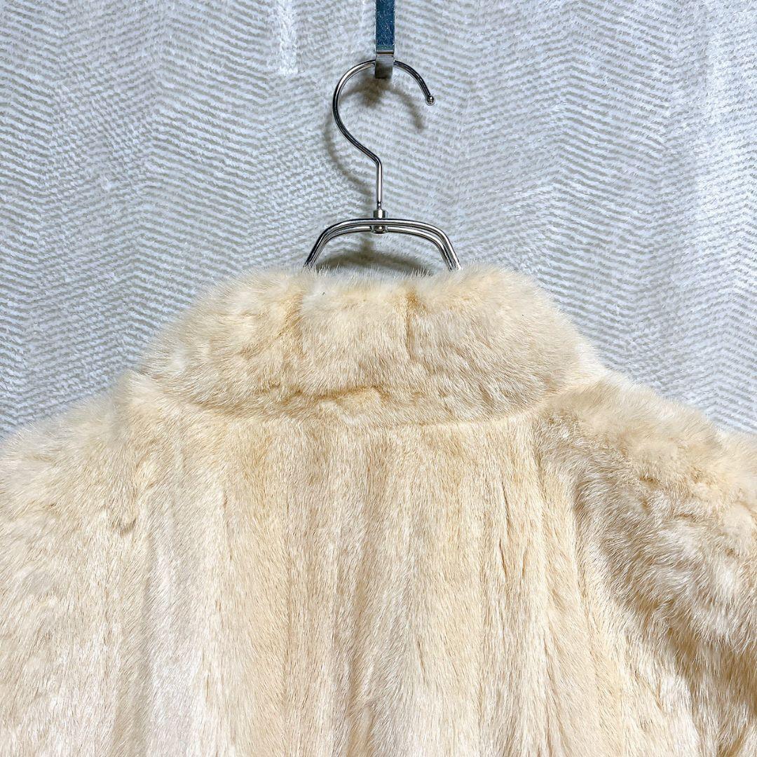 マリオ バレンチノ ファーコート XL ベージュ シルク 高級感 セレブ