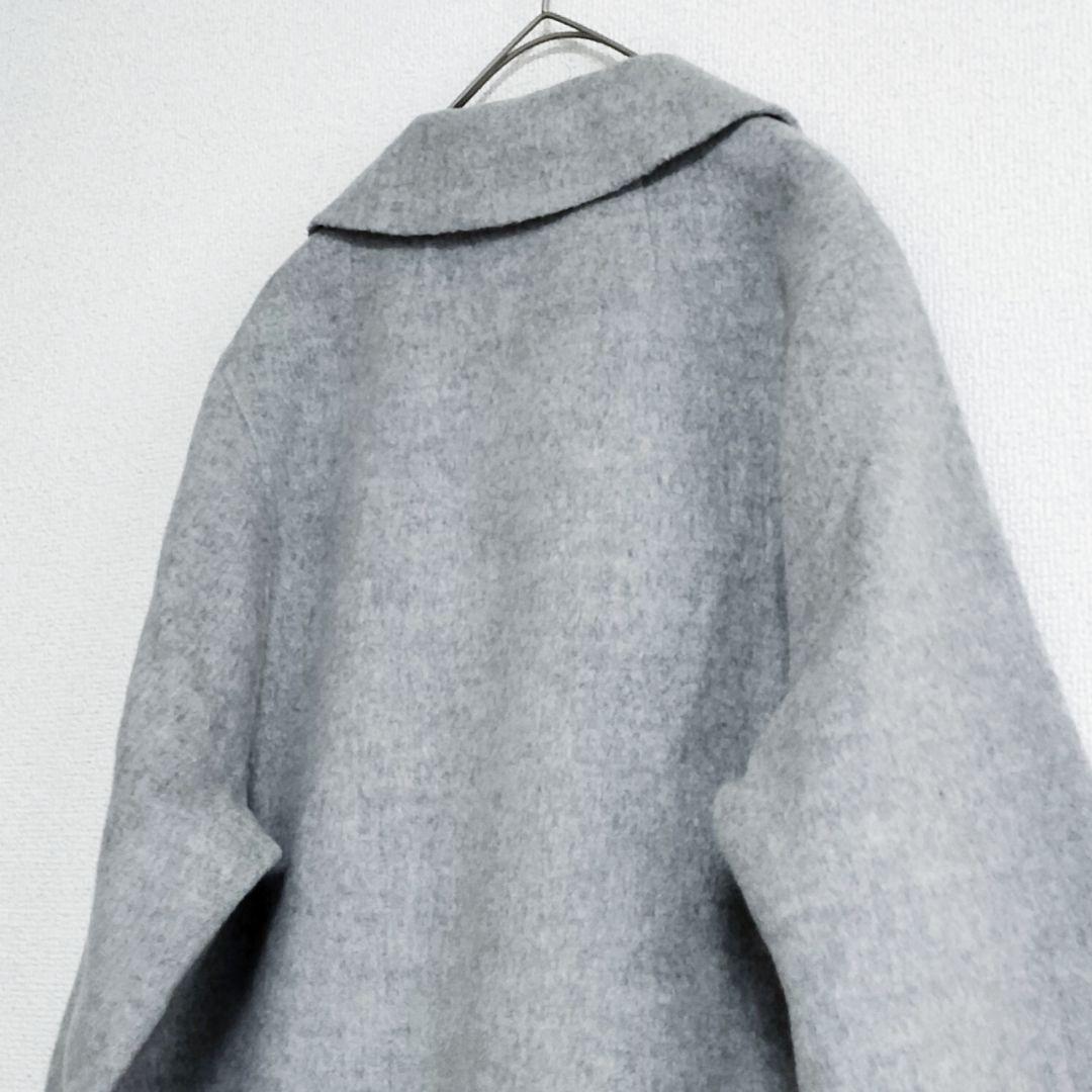 美品 theory ウールカシミヤ チェスターコート グレー S