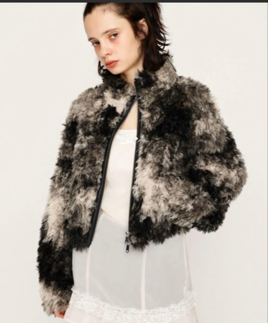 SLY CURLED BOA BZ カールド ボア ブルゾン 冬服　秋冬