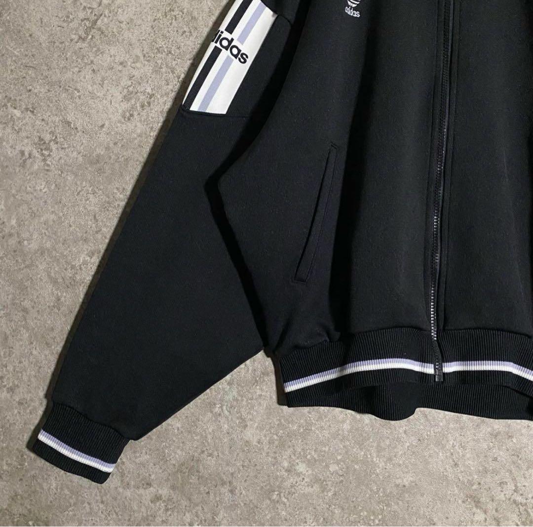 激レア 90sデサント製 adidasトラックジャケット 刺繍ロゴ アユニD