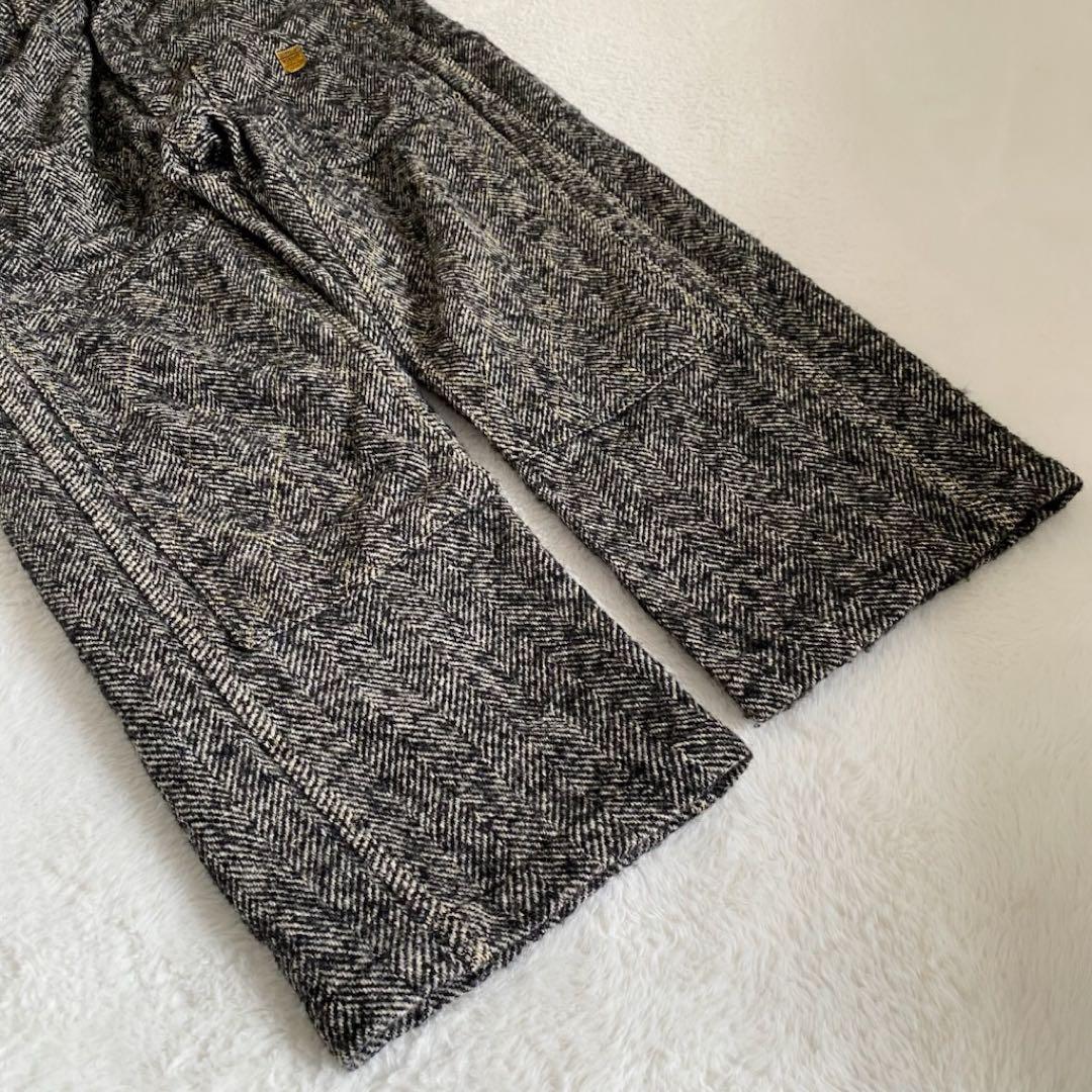 KAPITAL ウールシルク混　ヘリンボーンランバーパンツ　ボタンフライ　3