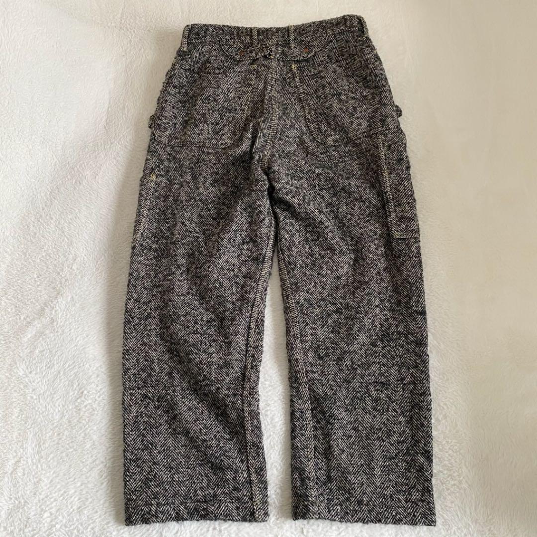 KAPITAL ウールシルク混　ヘリンボーンランバーパンツ　ボタンフライ　3