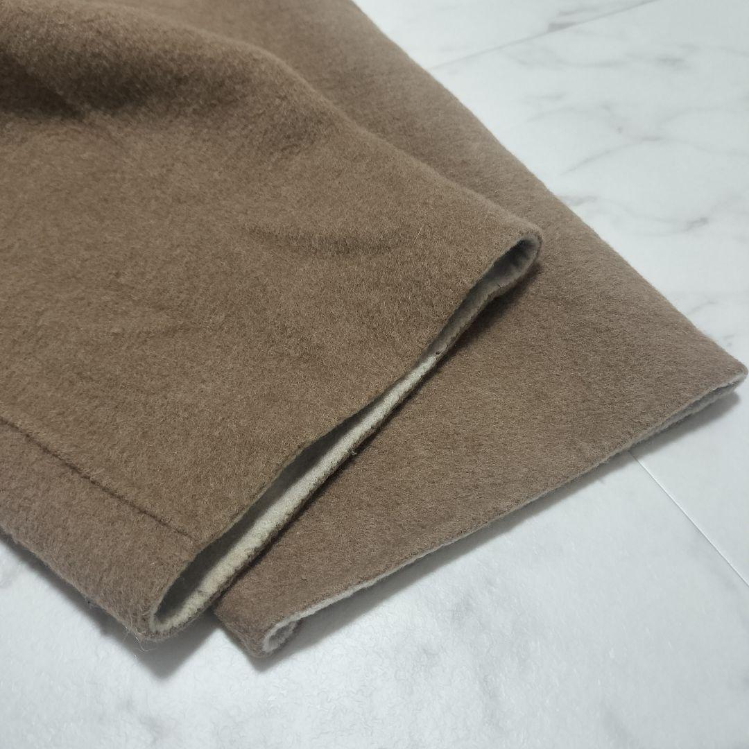 ドゥクラッセ　カシミヤ混　リバーコート　ロング丈　15号