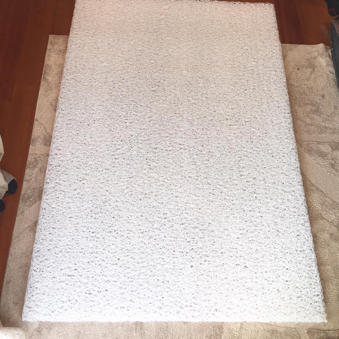 【美品】セミダブル◆４.５cm厚固め◆東洋紡ブレスエアー相当品120×195cm