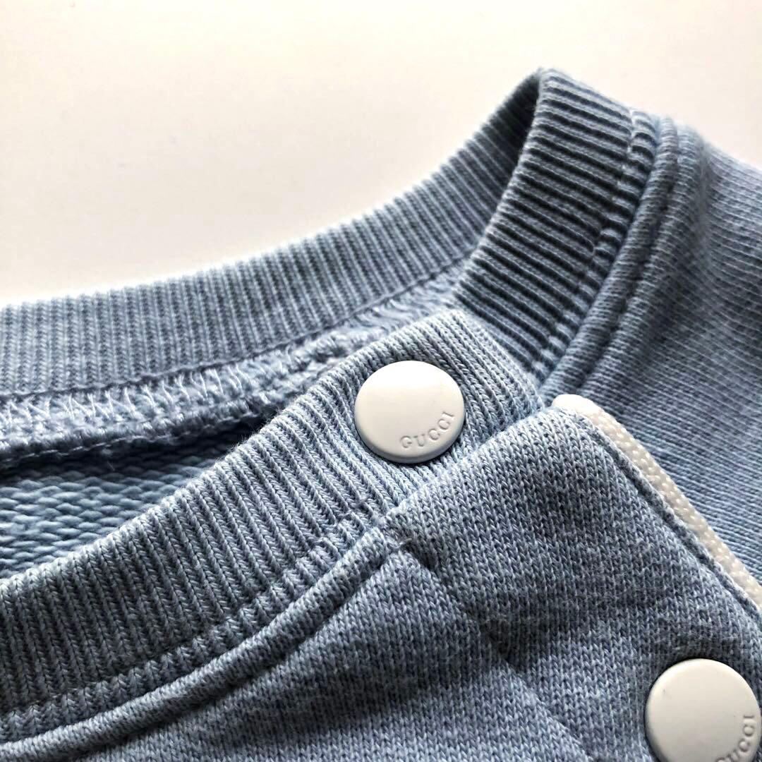 ★美品★GUCCI ロゴスウェット ブルー ヴィンテージ ラグラン 現行