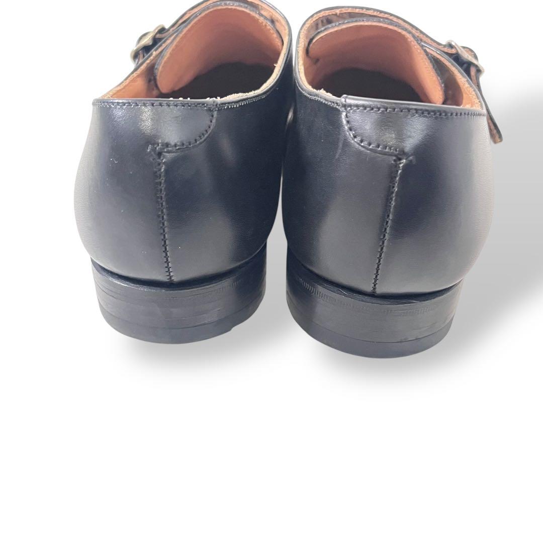 美品 英国製 ラルフローレン モンクストラップ レザー シューズ 7 1/2