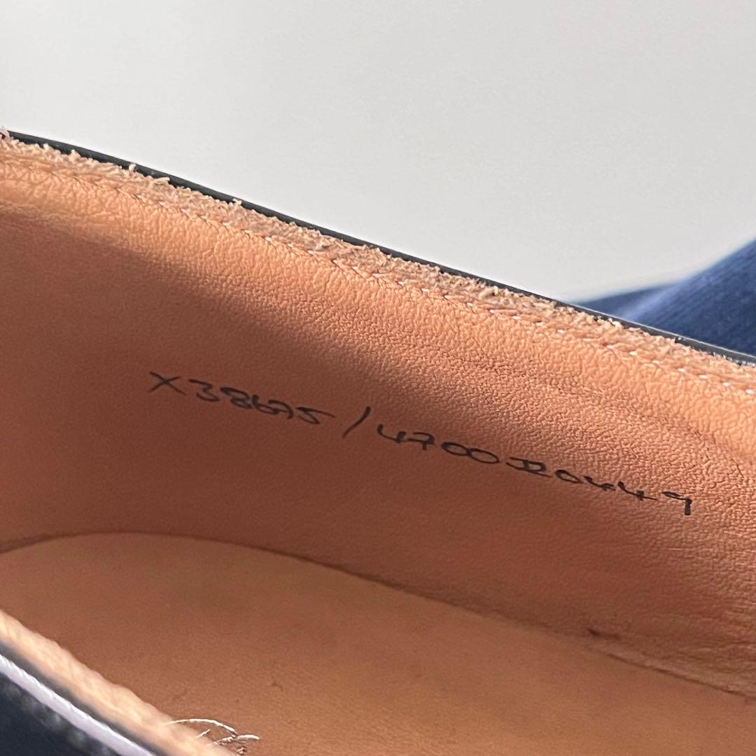 美品 英国製 ラルフローレン モンクストラップ レザー シューズ 7 1/2