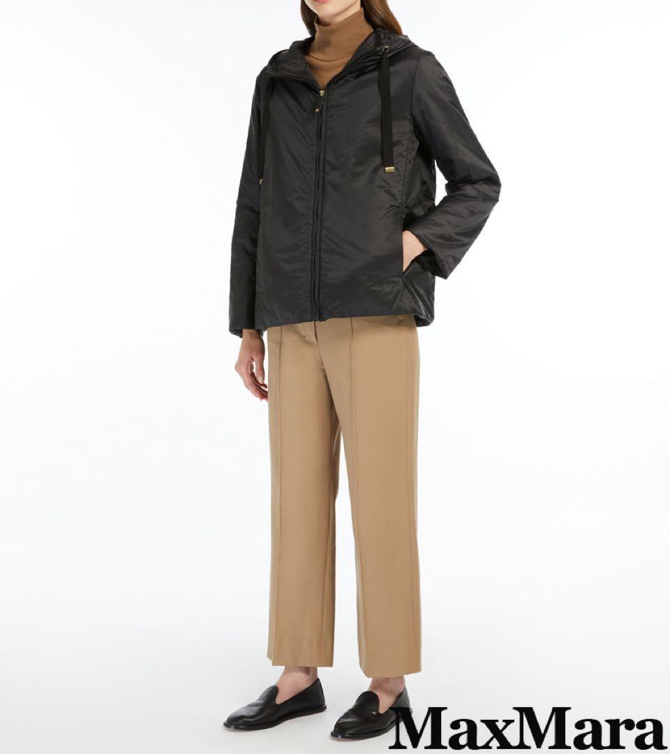 マックスマーラ The Cube フード付きショート丈ブルゾン ブラック