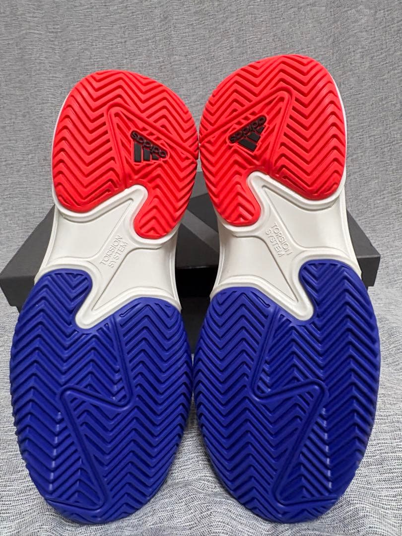 27.5 ☆新品タグ付☆ アディダス バリケード テニスシューズ　オールコート