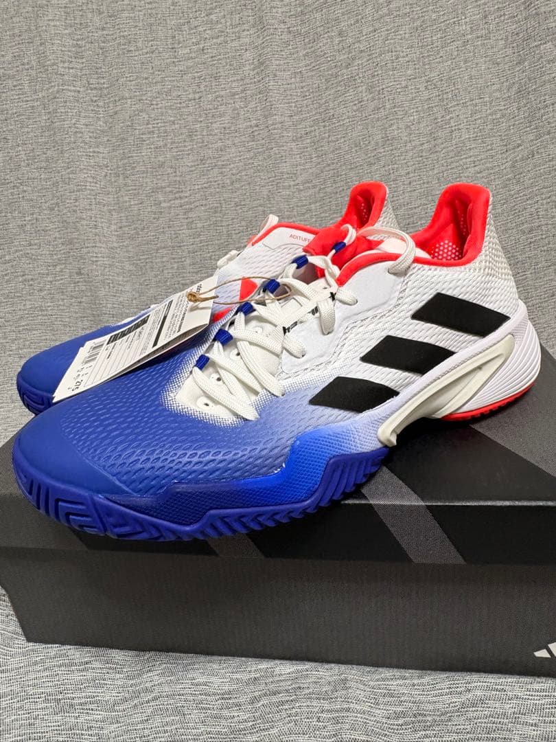 27.5 ☆新品タグ付☆ アディダス バリケード テニスシューズ　オールコート