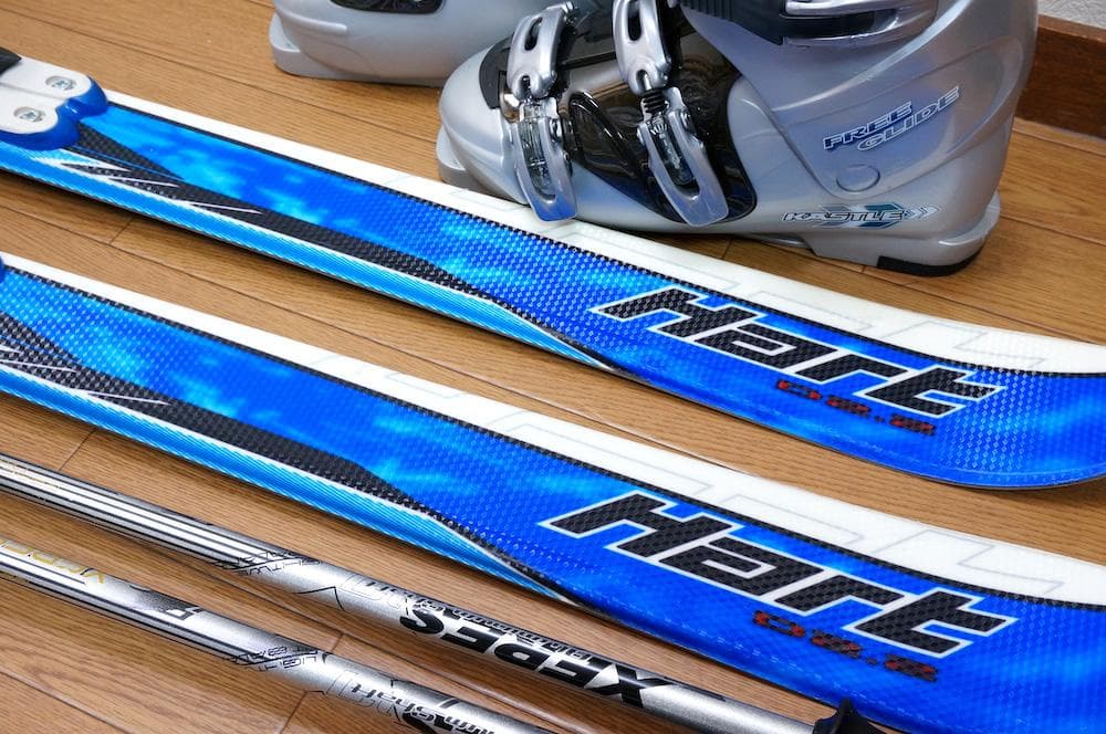 メンテ済 160cm 靴27～27.5cm HART カービングスキーセット