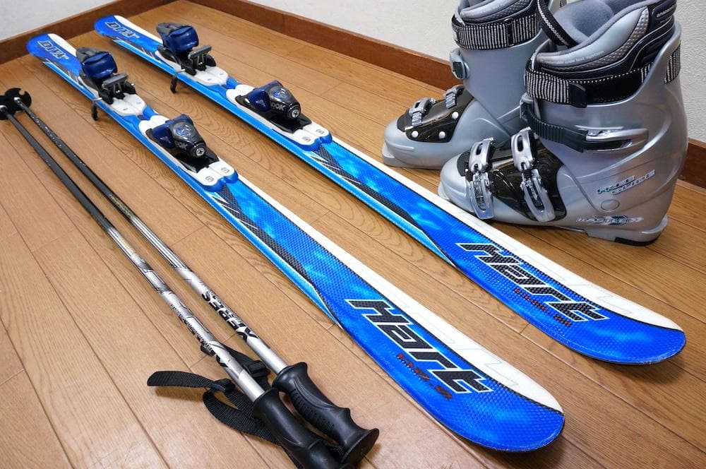 メンテ済 160cm 靴27～27.5cm HART カービングスキーセット