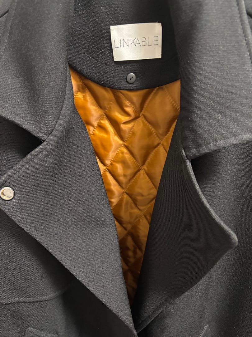 最終値下げ　linkable コート ブラック