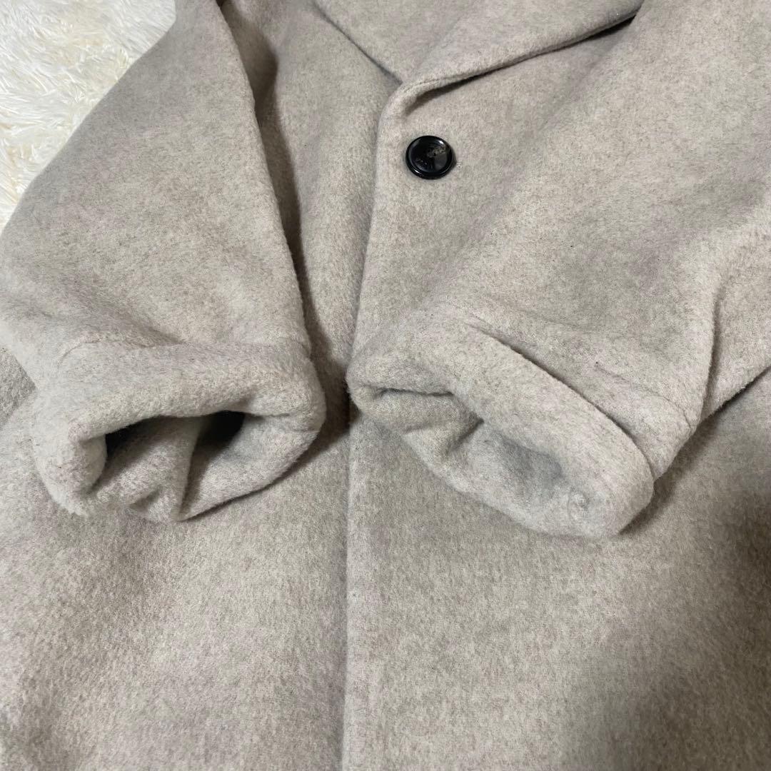 2024 ticca テントコート グレージュ チェスターコート　オーバーサイズ