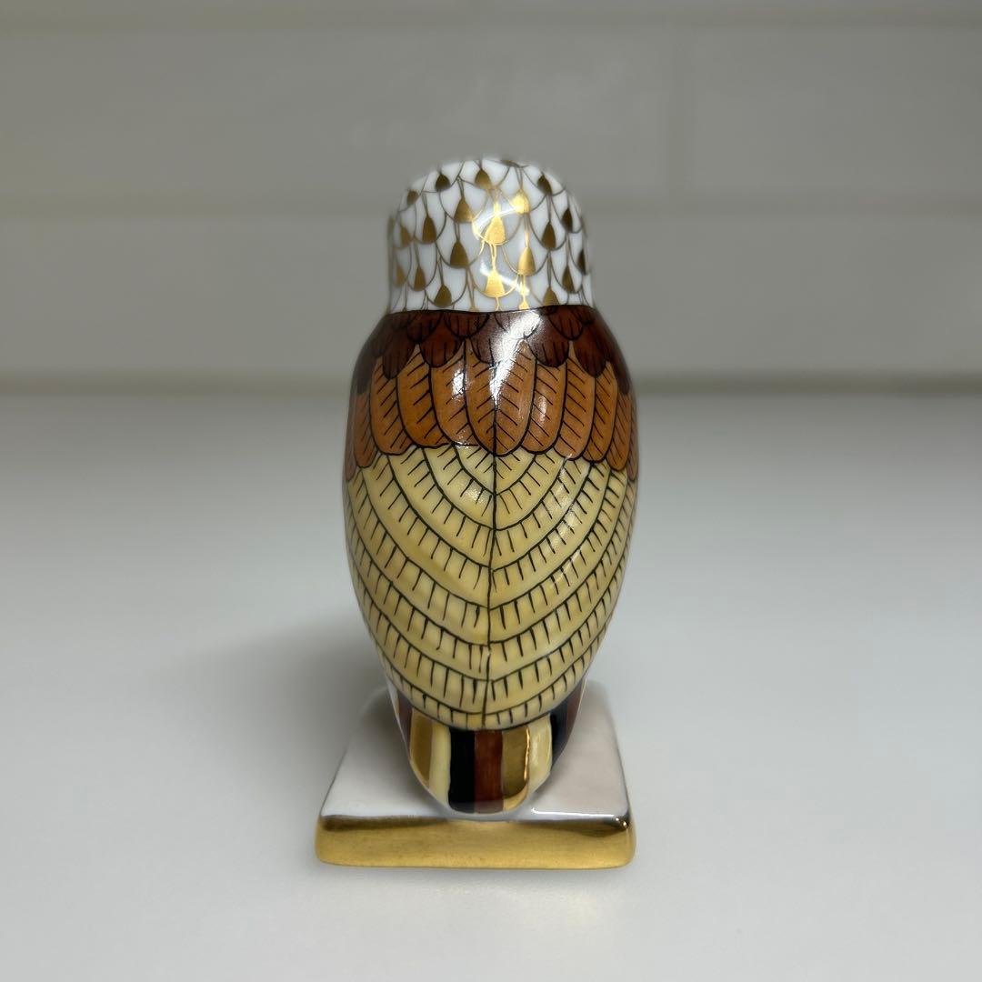 希少 ヘレンド 世界のフクロウ アテナのフクロウ 箱付き Herend