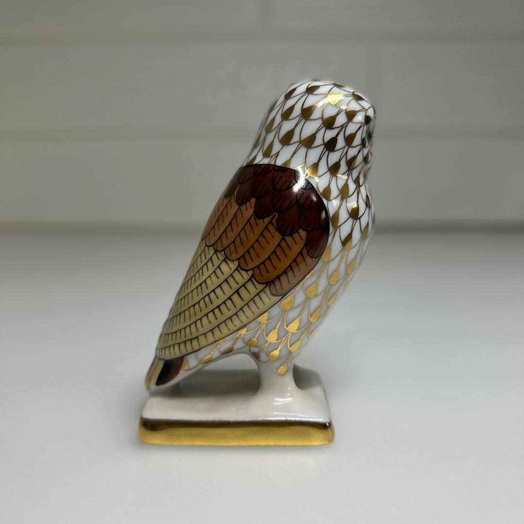 希少 ヘレンド 世界のフクロウ アテナのフクロウ 箱付き Herend