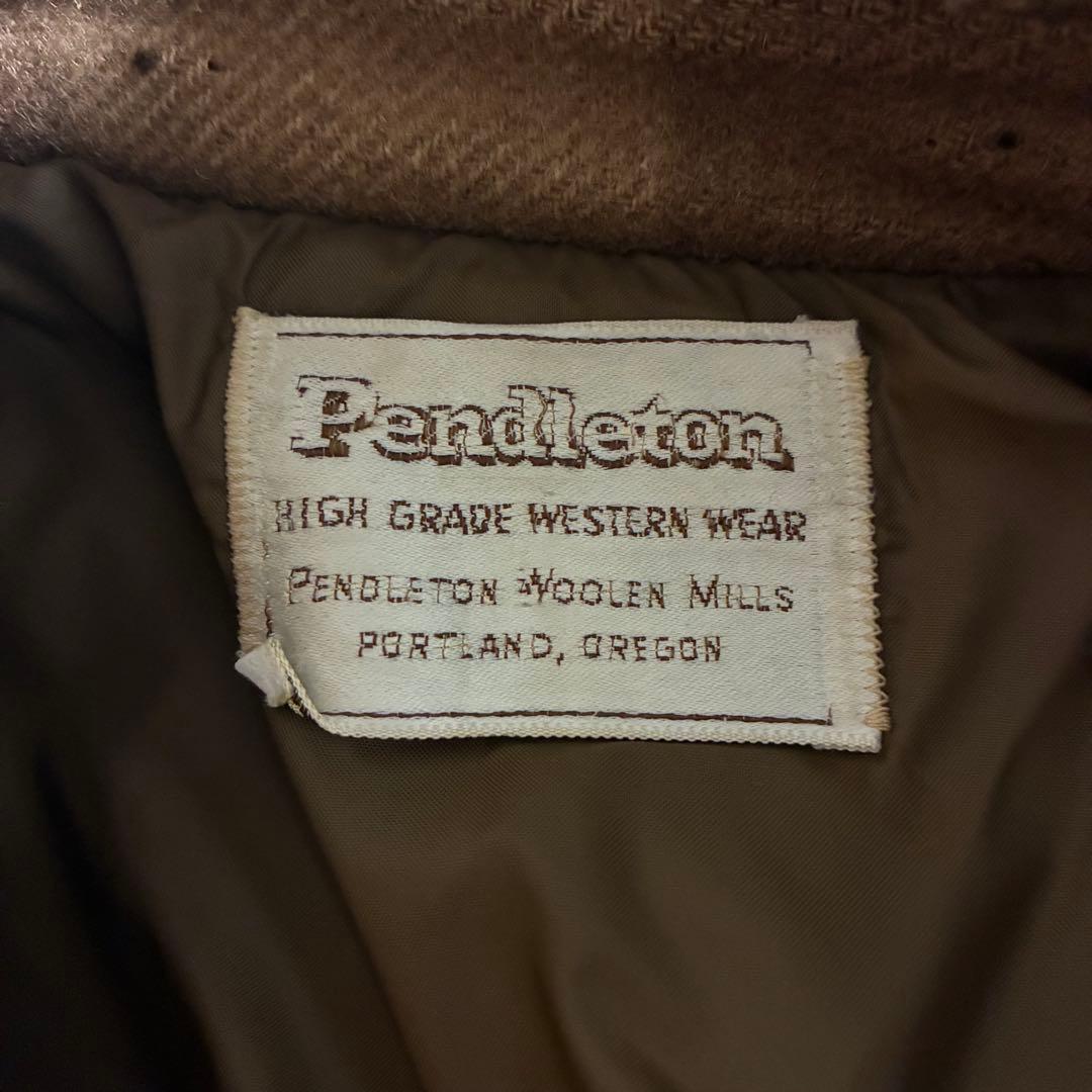 【70s〜80s？】PENDLETON チェックウールコート