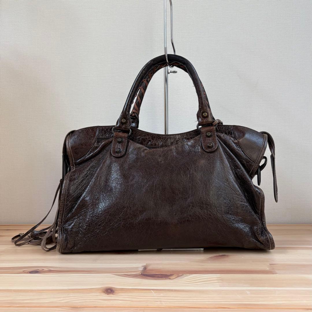 BALENCIAGA The City 115748 2way Bag ブラウン