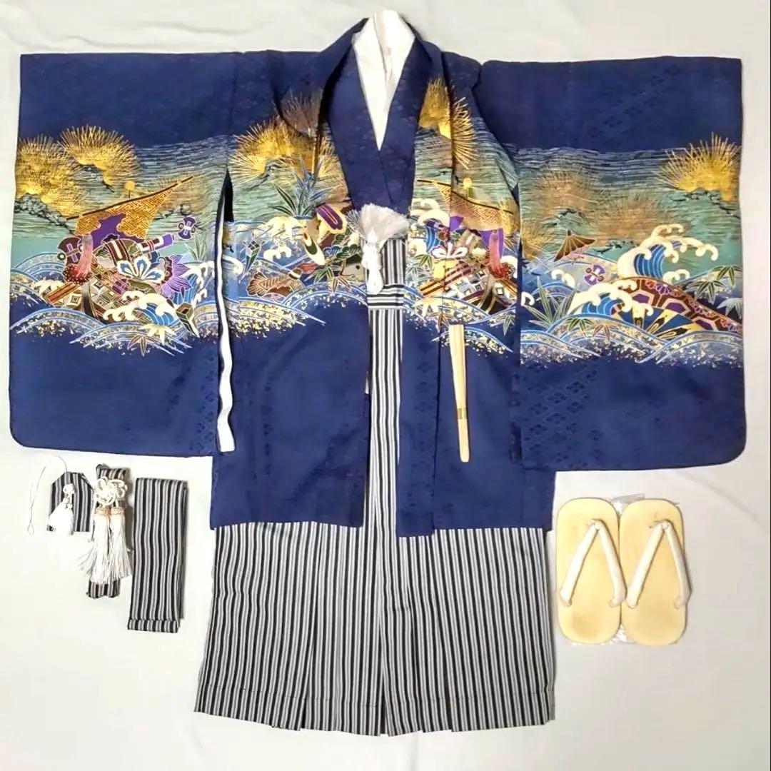5歳男の子　羽織着物袴セット