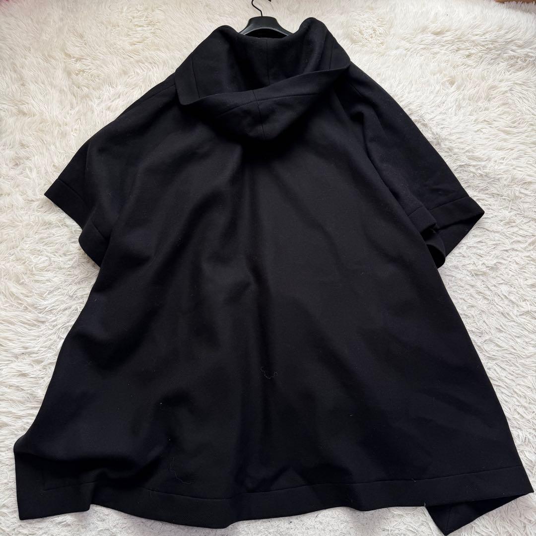 希少美品　ZARA マンテコ　ケープコート　ポンチョ　オーバーサイズ　ブラック