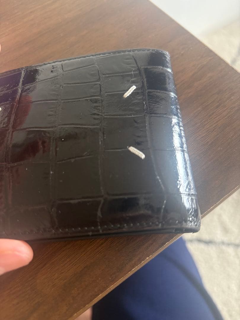 【Maison Margiela】クロコダイル ウォレット ２つ折り