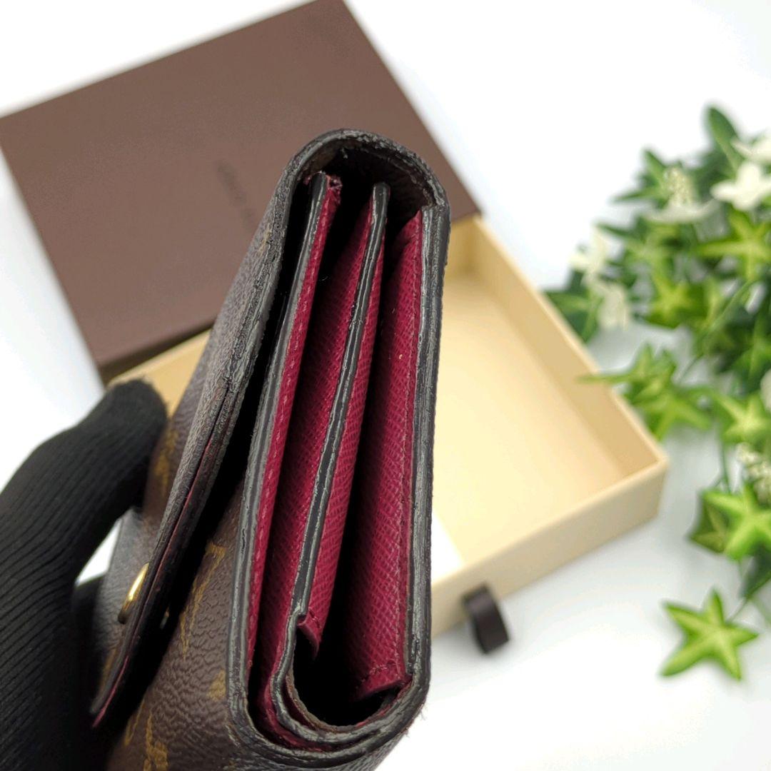 ルイヴィトン モノグラム ポルトフォイユ アリアンヌ フューシャ　折り財布