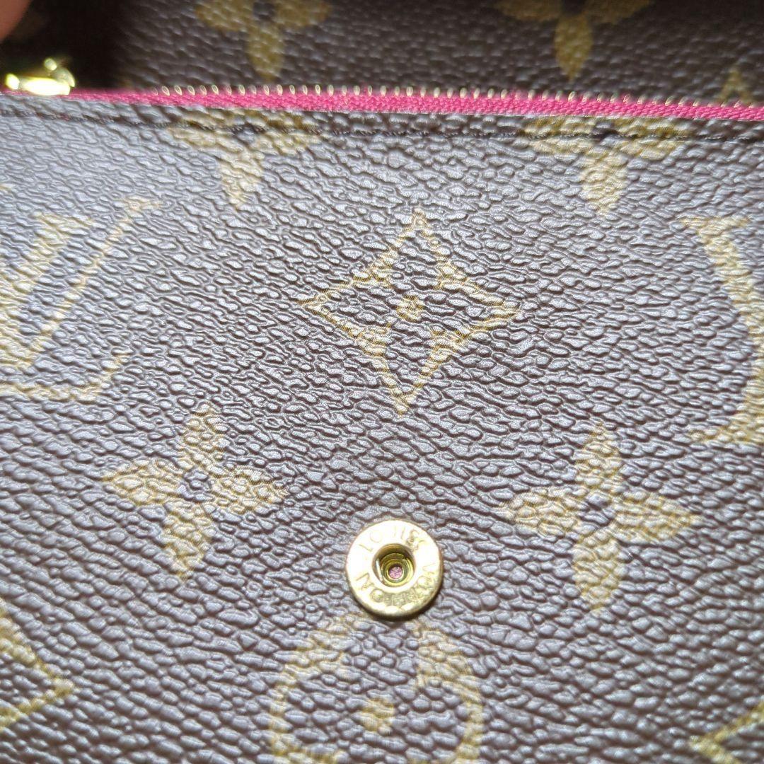 ルイヴィトン モノグラム ポルトフォイユ アリアンヌ フューシャ　折り財布