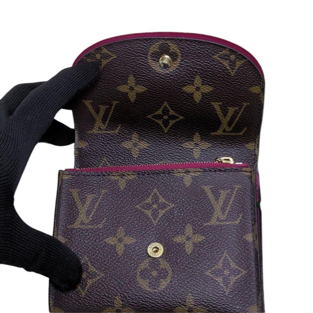 ルイヴィトン モノグラム ポルトフォイユ アリアンヌ フューシャ　折り財布