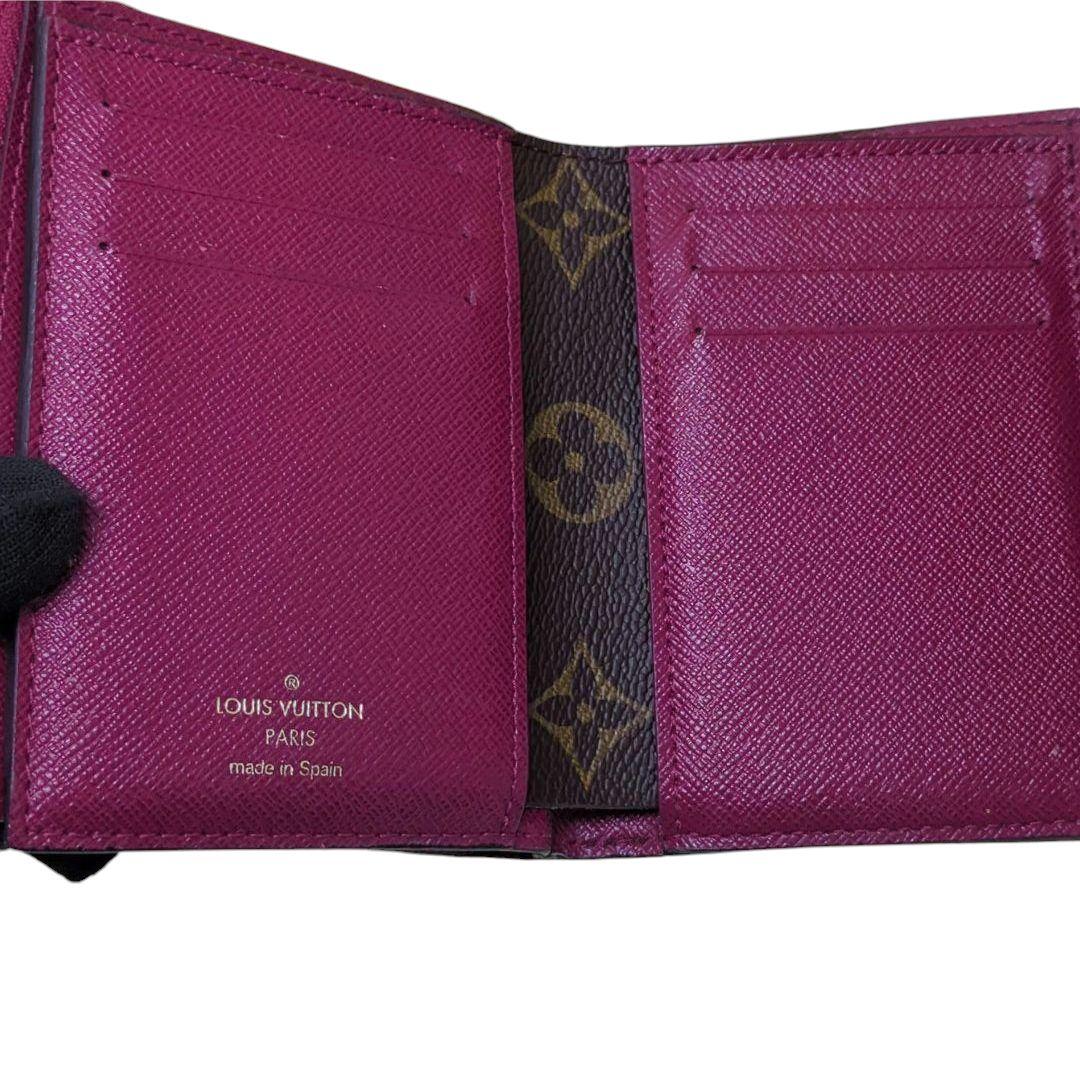 ルイヴィトン モノグラム ポルトフォイユ アリアンヌ フューシャ　折り財布