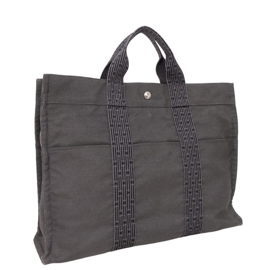 本物 良品 ■エルメス■エールライン MM カデナ付 ハンドバッグ トートバッグ