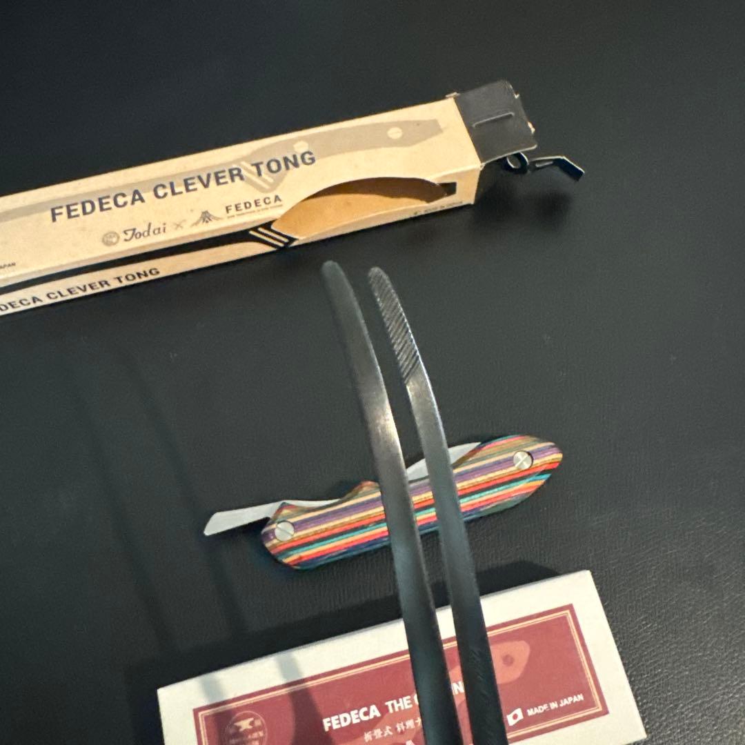8*1様 FEDCA CLEVER TONG ストライプ柄　ナイフセット