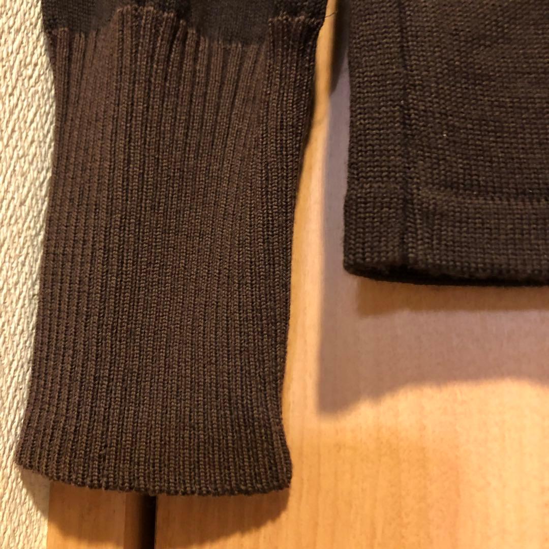 GIVENCHY ジバンシー　カットソー　ブラウンコーデGロゴ　M ウール