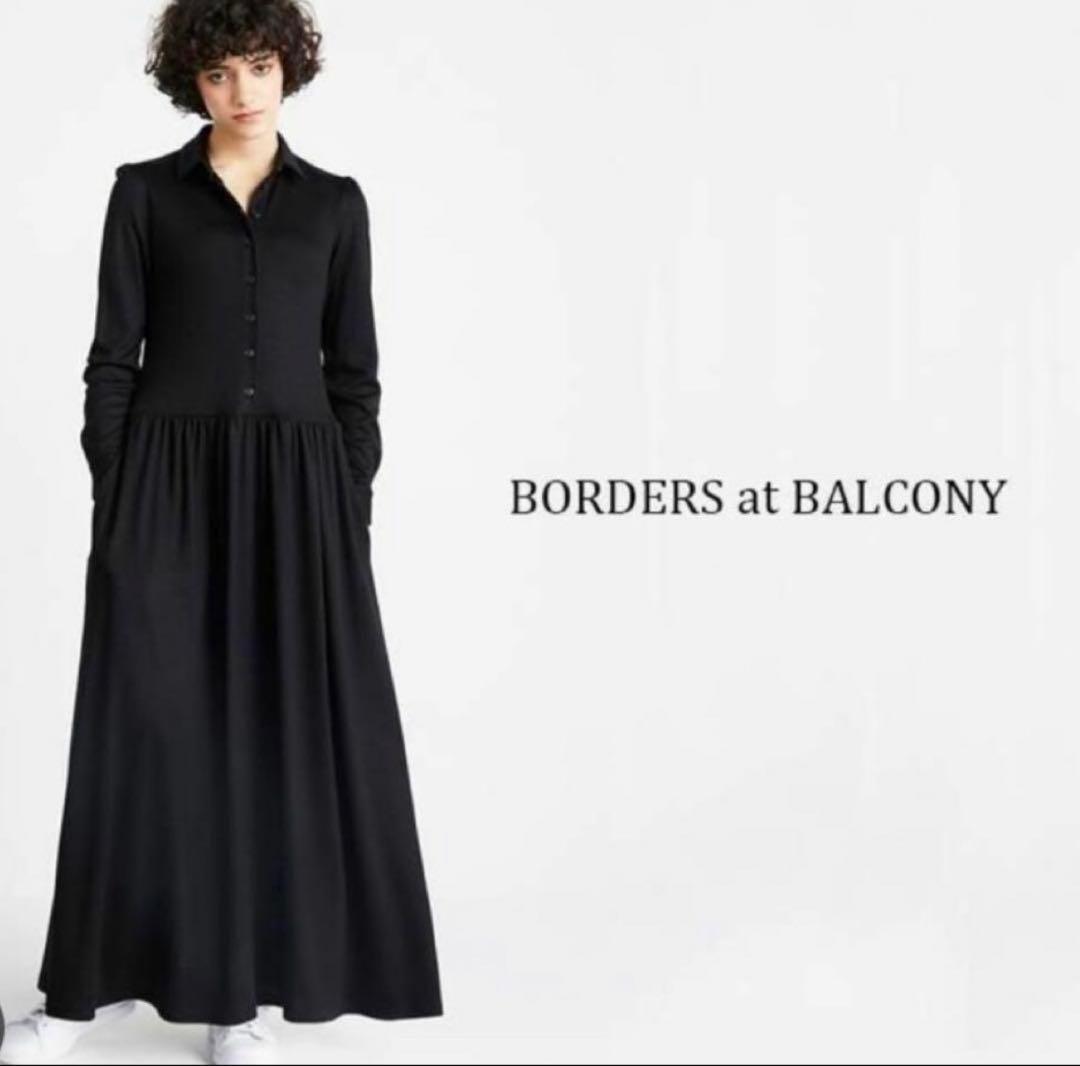 BORDERS at BALCONY ブラック ワンピース 38