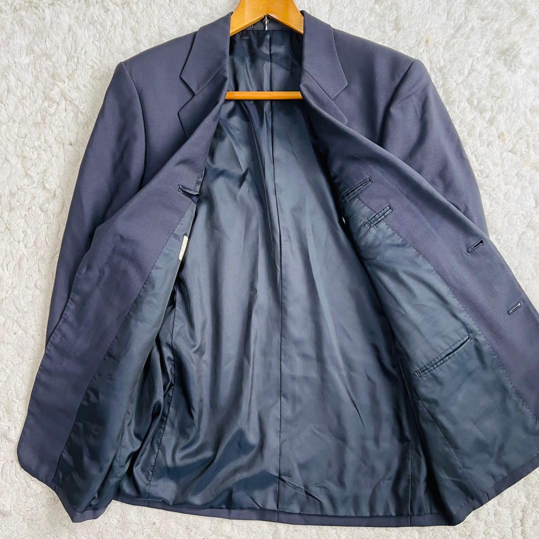 極美品✨イッセイミヤケ　セットアップスーツLチャコールグレー　スーツカバー付