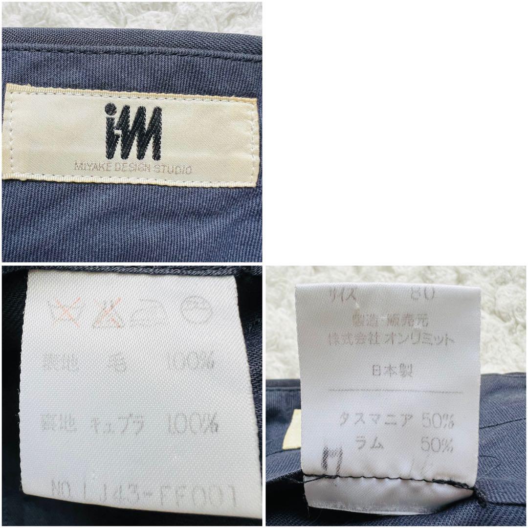 極美品✨イッセイミヤケ　セットアップスーツLチャコールグレー　スーツカバー付