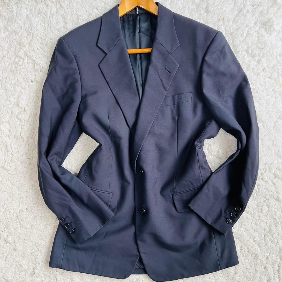 極美品✨イッセイミヤケ　セットアップスーツLチャコールグレー　スーツカバー付