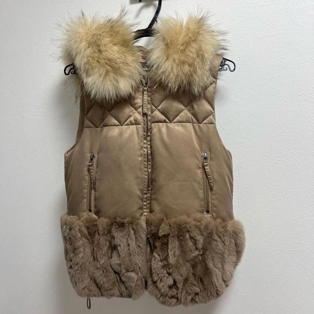 Diagramベージュダウンベスト