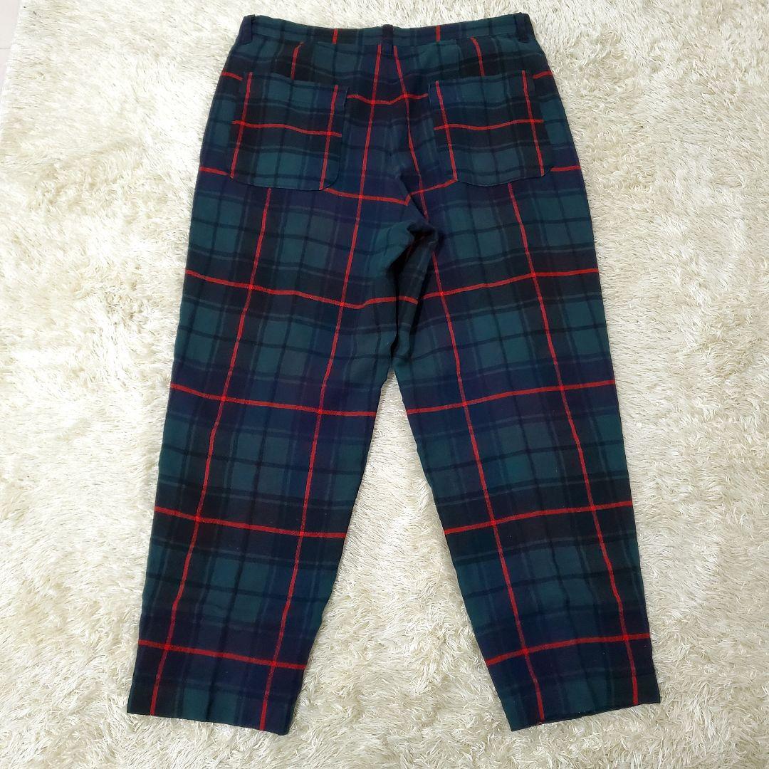 美品✨トリココムデギャルソン　チェックパンツ　7連　金ボタン　山本様