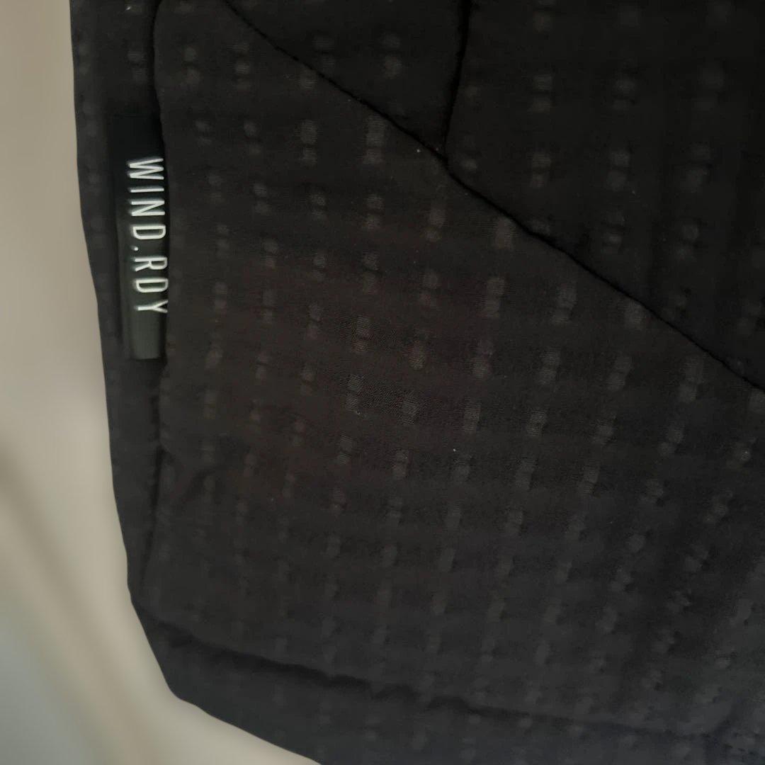 adidasハーフジップベストブラックM