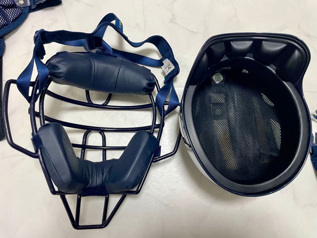 MizunoPro キャッチャー防具一式 ネイビー
