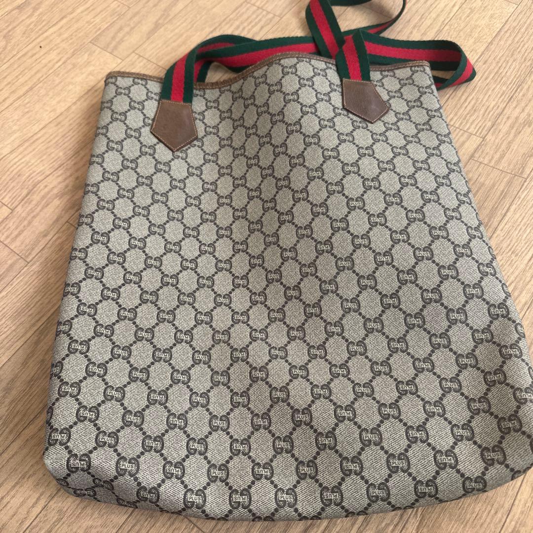 GUCCI Plus グレー トートバッグ