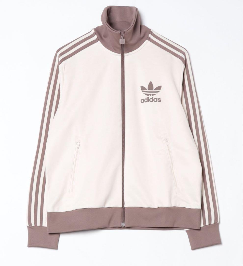新品　アディダス　オリジナルス　クラシックトラックジャケット　ホワイト　ブラウン