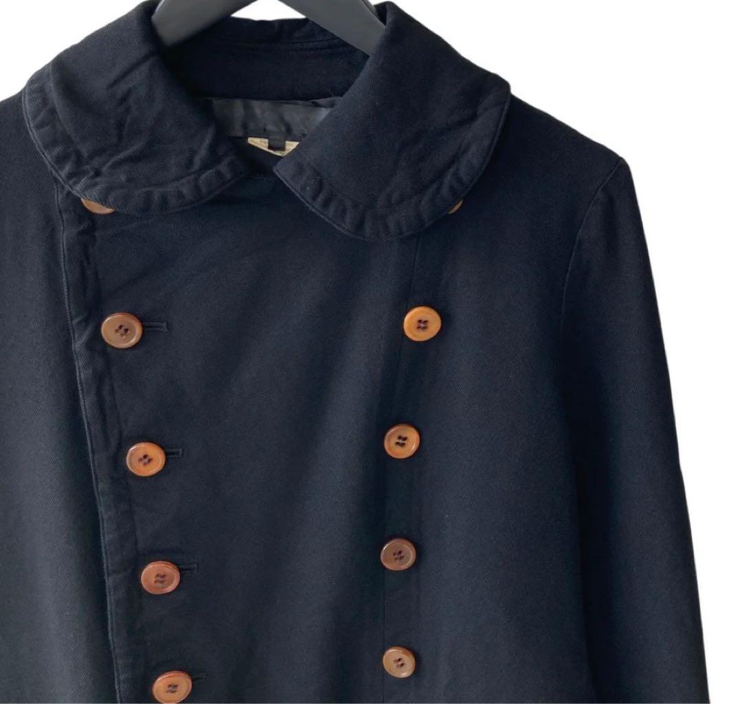 ん2012 コムデギャルソンロングコートポリ縮絨