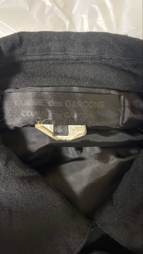 ん2012 コムデギャルソンロングコートポリ縮絨