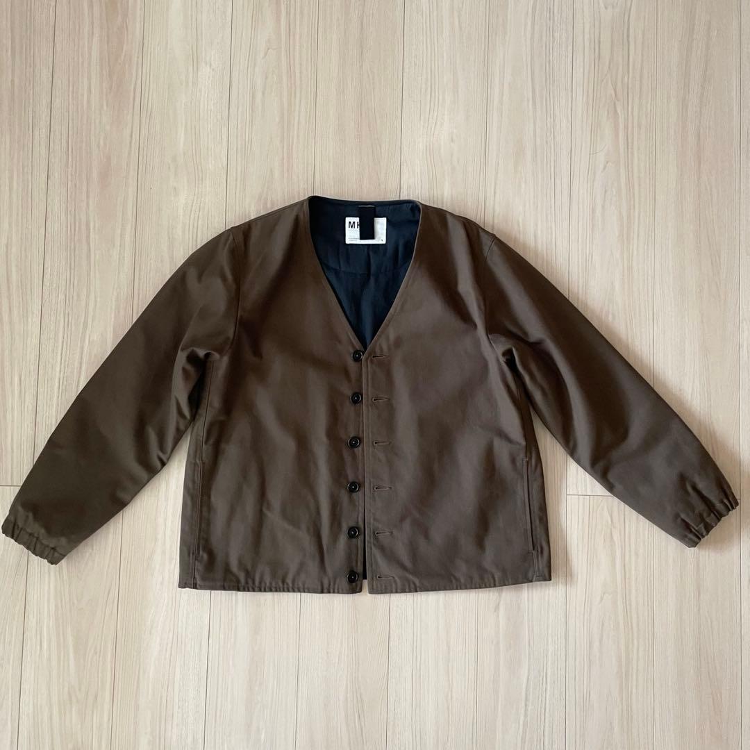 MHL. エムエイチエル （マーガレットハウエル）　ノーカラー中綿ジャケット　L