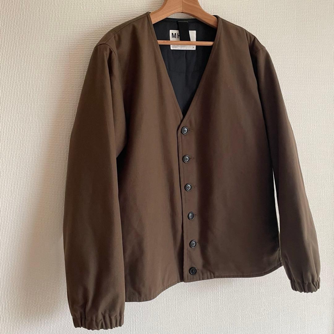 MHL. エムエイチエル （マーガレットハウエル）　ノーカラー中綿ジャケット　L