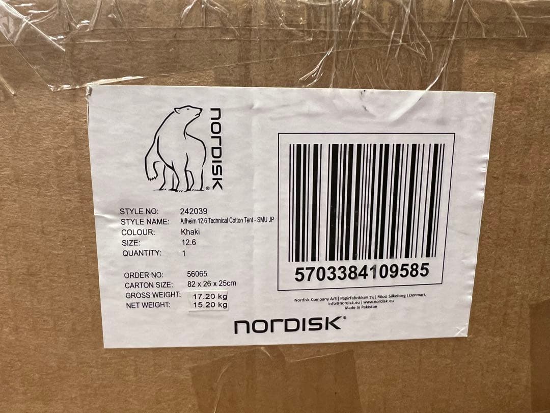 Nordisk Alfheim 12.6 テント カーキ 新品正規品