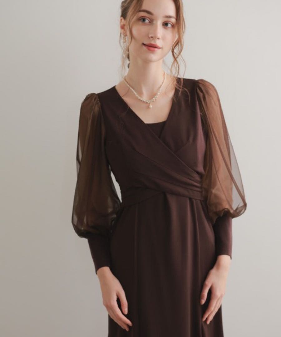 1★新品タグ付き★ドリードール　クロスデザインドレス　2wayドレス　パールM